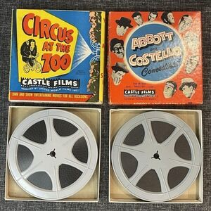 Vintage‎ Castle Films Lot – Abbott & Costello Comedies + Circus at the Zoo